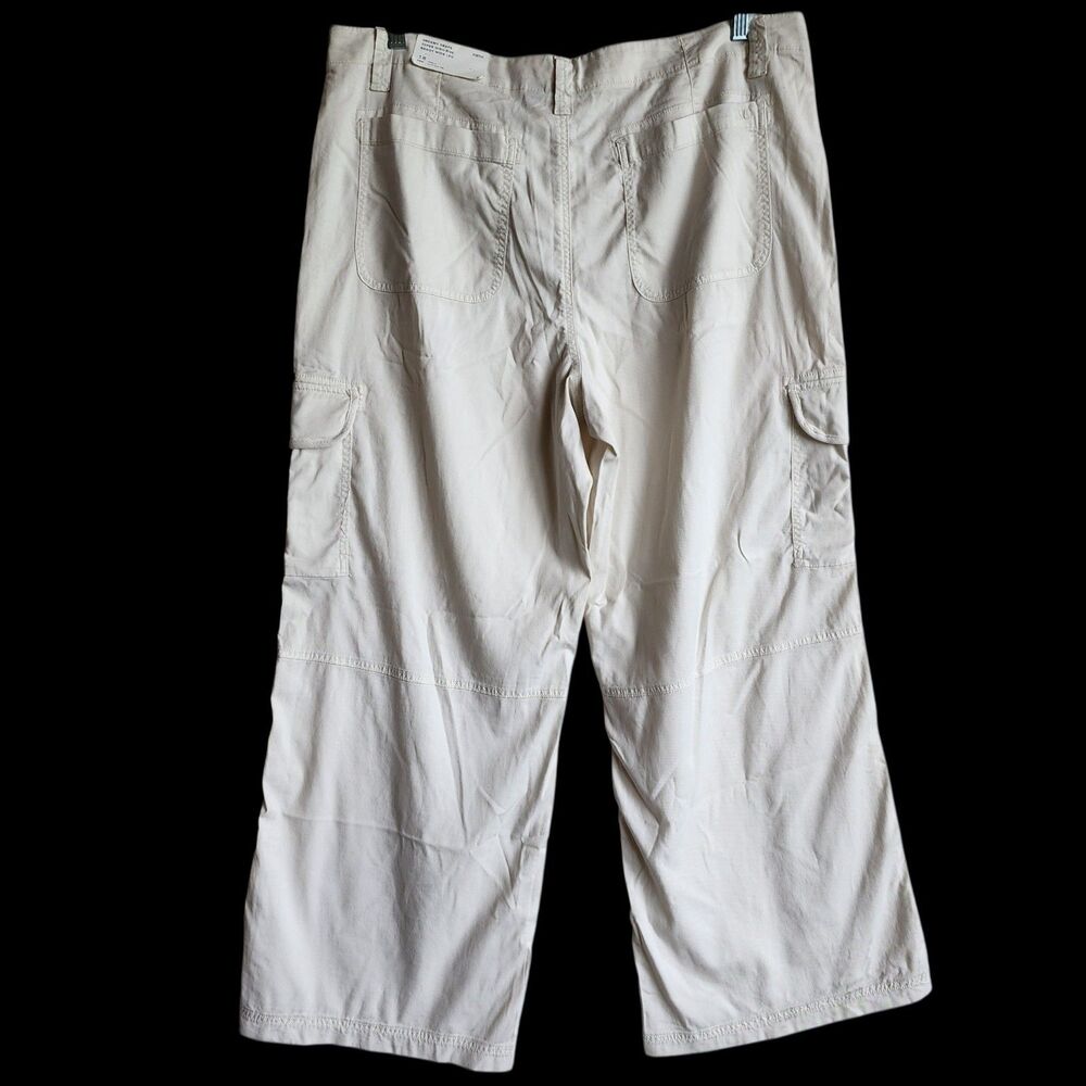 American Eagle Dreamy Drape Cargo Pants Sz 18 Super High Rise Baggy Wide Leg NWT - Picture 10 of 16